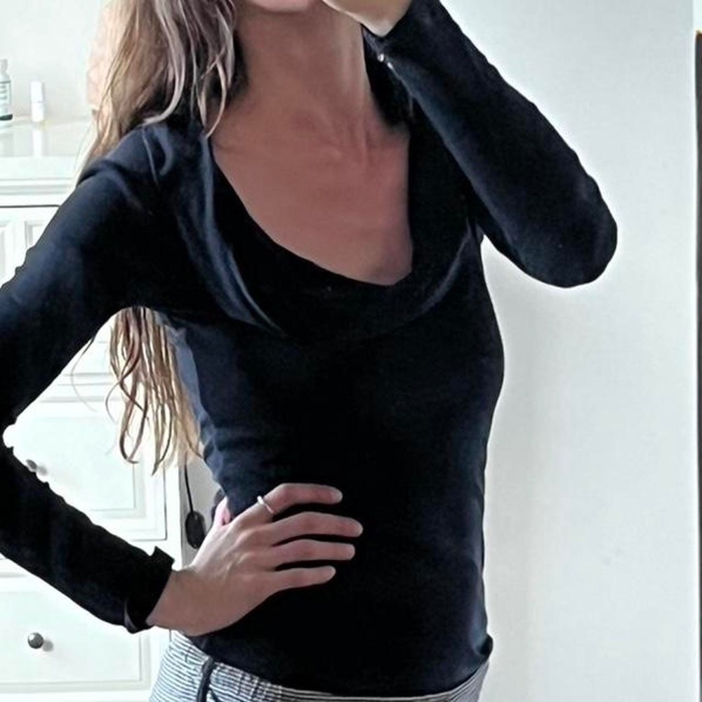 JAMES PERSE cowl neck long sleeve top